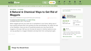 WikiHow - Effective Maggot Control Methods