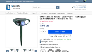 World Tech - Ultrasonic Snake Repeller
