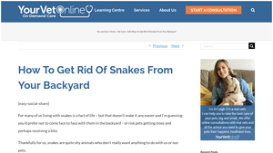 Your Vet Online - Snake Repellent Oils
