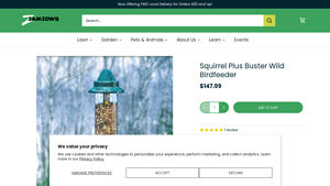 Zamzows - Squirrel Plus Buster Wild Birdfeeder