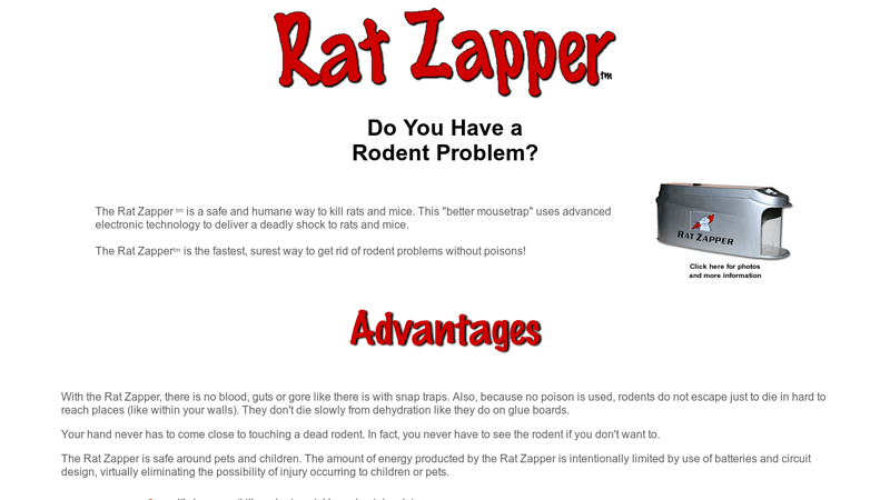 Rat Zapper rodent traps kill rats and mice humanely and safely ...