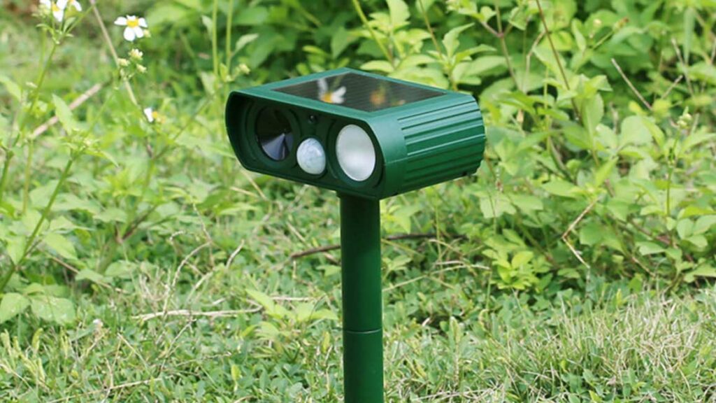 What is an ultrasonic animal repeller